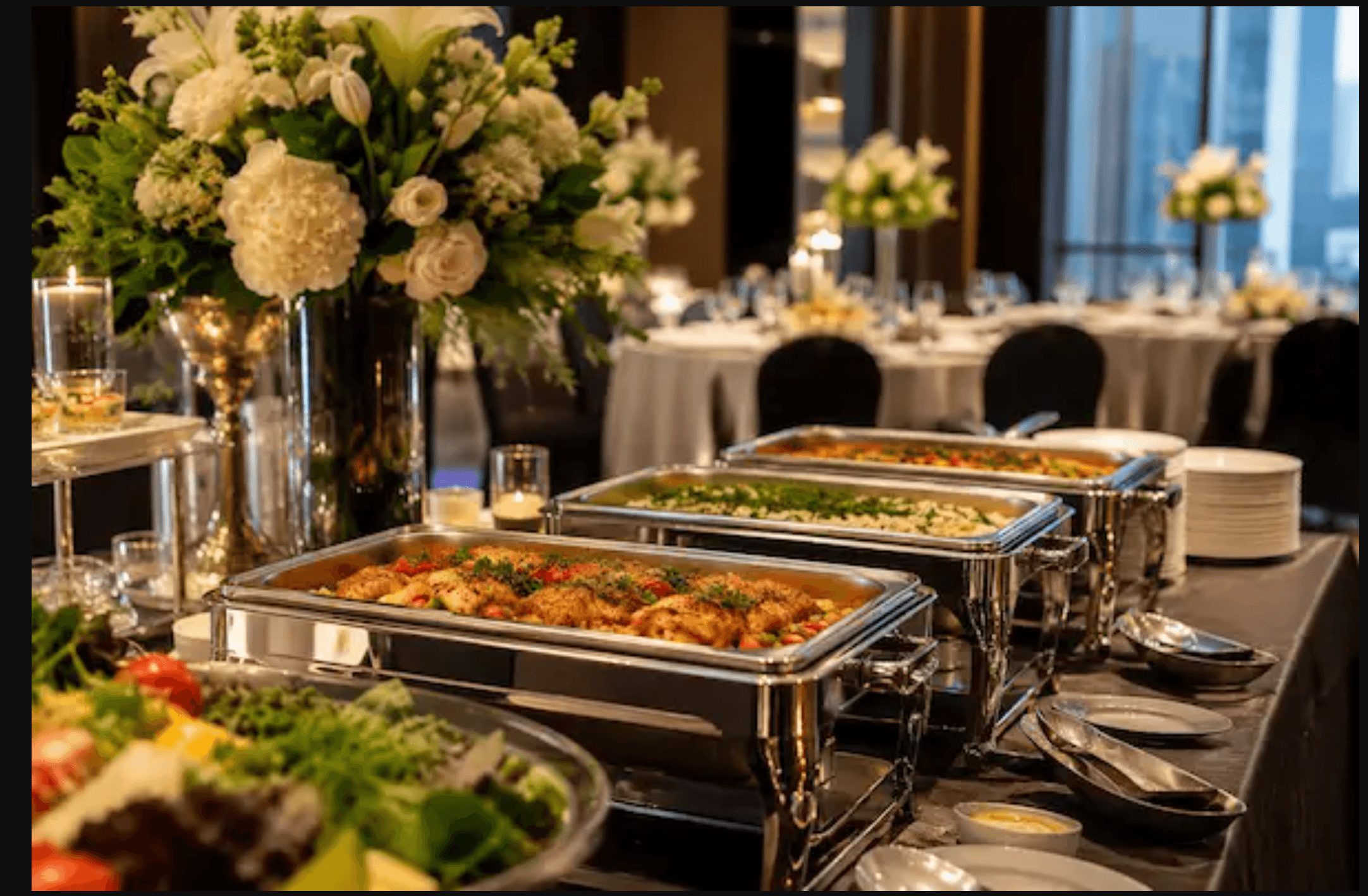 Private catering service with bespoke menu